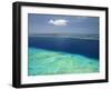 Malolo Barrier Reef and Malolo Island, Mamanuca Islands, Fiji-David Wall-Framed Premium Photographic Print