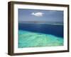 Malolo Barrier Reef and Malolo Island, Mamanuca Islands, Fiji-David Wall-Framed Photographic Print