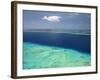 Malolo Barrier Reef and Malolo Island, Mamanuca Islands, Fiji-David Wall-Framed Photographic Print