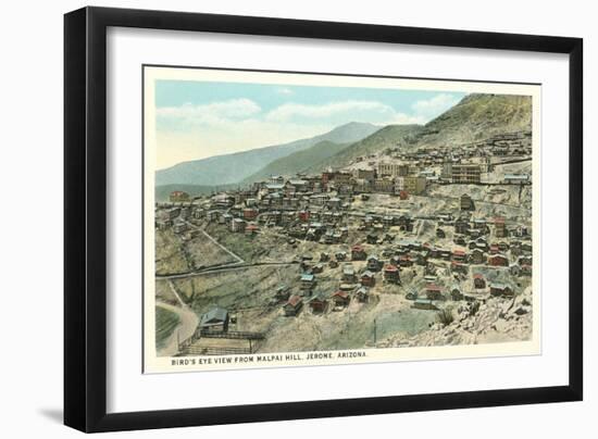 Malpai Hill, Jerome, Arizona-null-Framed Art Print