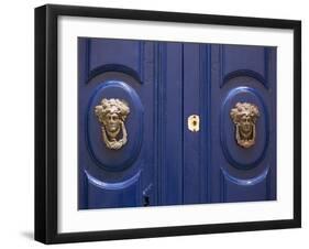 Malta, Europe, Ornamental Door Knobs Found on an Old House in Rabat-Ken Scicluna-Framed Premium Photographic Print