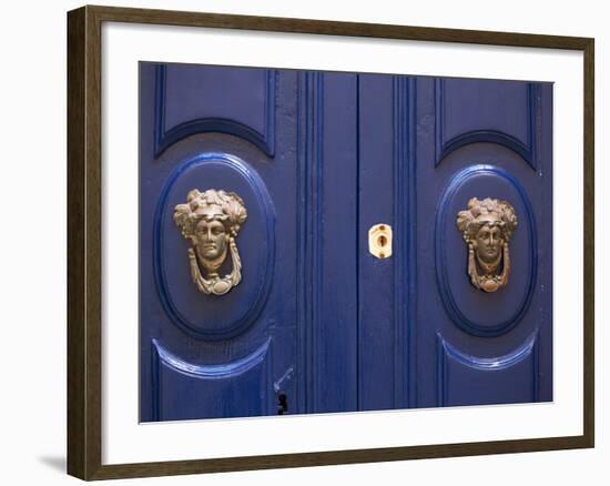 Malta, Europe, Ornamental Door Knobs Found on an Old House in Rabat-Ken Scicluna-Framed Photographic Print