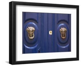 Malta, Europe, Ornamental Door Knobs Found on an Old House in Rabat-Ken Scicluna-Framed Photographic Print