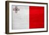 Malta Flag Design with Wood Patterning - Flags of the World Series-Philippe Hugonnard-Framed Art Print