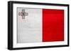 Malta Flag Design with Wood Patterning - Flags of the World Series-Philippe Hugonnard-Framed Art Print