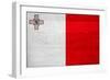Malta Flag Design with Wood Patterning - Flags of the World Series-Philippe Hugonnard-Framed Art Print