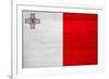 Malta Flag Design with Wood Patterning - Flags of the World Series-Philippe Hugonnard-Framed Art Print