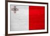 Malta Flag Design with Wood Patterning - Flags of the World Series-Philippe Hugonnard-Framed Art Print