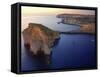 Malta, Gozo, Dwejra; 'Fungus Rock' Named So, Because of the Plant Growing on It-Ken Sciclina-Framed Stretched Canvas