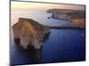 Malta, Gozo, Dwejra; 'Fungus Rock' Named So, Because of the Plant Growing on It-Ken Sciclina-Mounted Photographic Print
