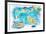 Malta Illustrated Island Travel Map with Roads and Highlights-M. Bleichner-Framed Art Print