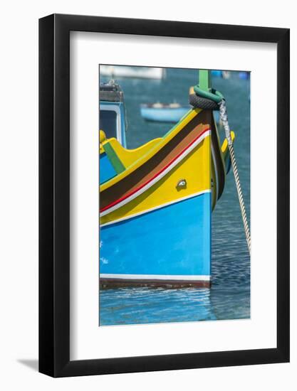 Malta, Marsaxlokk, traditional fishing boat-Rob Tilley-Framed Photographic Print