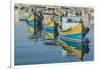 Malta, Marsaxlokk, Traditional Fishing Boats-Rob Tilley-Framed Photographic Print