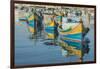 Malta, Marsaxlokk, Traditional Fishing Boats-Rob Tilley-Framed Photographic Print