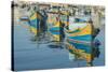 Malta, Marsaxlokk, Traditional Fishing Boats-Rob Tilley-Stretched Canvas