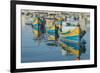 Malta, Marsaxlokk, Traditional Fishing Boats-Rob Tilley-Framed Premium Photographic Print