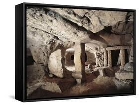 Malta, Paola, Hal Saflieni Hypogeum, Interior-null-Framed Stretched Canvas