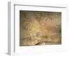 Malta, Paola, Hal Saflieni Hypogeum, Oracle Room with Volute Red Decorations-null-Framed Giclee Print