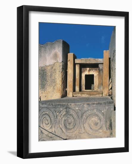 Malta, Tarxien, Megalithic Temple, 3800-2200 BC-null-Framed Giclee Print