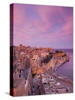 Malta, Valletta, City View from Upper Barrakka Gardens-Walter Bibikow-Stretched Canvas