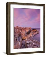 Malta, Valletta, City View from Upper Barrakka Gardens-Walter Bibikow-Framed Photographic Print