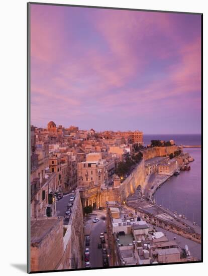 Malta, Valletta, City View from Upper Barrakka Gardens-Walter Bibikow-Mounted Photographic Print