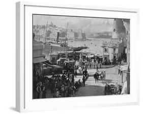 Malta, Valletta Fish 1897-null-Framed Photographic Print