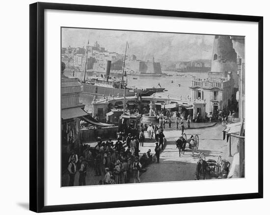 Malta, Valletta Fish 1897-null-Framed Photographic Print