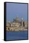 Malta, Valletta, historic skyline at Dusk-Rob Tilley-Framed Stretched Canvas