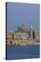 Malta, Valletta, historic skyline at Dusk-Rob Tilley-Stretched Canvas