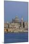 Malta, Valletta, historic skyline at Dusk-Rob Tilley-Mounted Premium Photographic Print