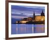 Malta, Valletta, Marsamxett Harbor and City Walls-Walter Bibikow-Framed Photographic Print