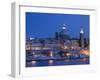 Malta, Valletta, Skyline with St; Paul's Anglican Cathedral and Carmelite Church from Sliema-Walter Bibikow-Framed Photographic Print