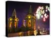 Malta, Zurrieq; During a Feast for the Patron Saint, a Firework Display-Ken Sciclina-Stretched Canvas