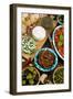 Maltese Appetizer Gbejniet, Capers, Tomatoes, Olives, Maltese Cuisine, Malta-Nico Tondini-Framed Photographic Print