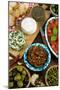 Maltese Appetizer Gbejniet, Capers, Tomatoes, Olives, Maltese Cuisine, Malta-Nico Tondini-Mounted Photographic Print