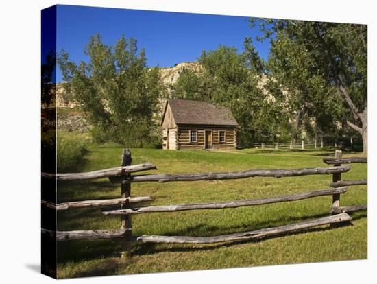 Maltese Cross Cabin, Theodore Roosevelt National Park, Medora, North Dakota, USA-Richard Cummins-Stretched Canvas