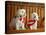Maltese Dogs Wearing the American Flag-Karen M^ Romanko-Stretched Canvas