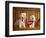 Maltese Dogs Wearing the American Flag-Karen M^ Romanko-Framed Photographic Print