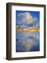 Maltese Islands, Gozo, Southern Europe. Sea Clouds and Houses in Marsalforn.-Ken Scicluna-Framed Photographic Print