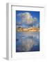 Maltese Islands, Gozo, Southern Europe. Sea Clouds and Houses in Marsalforn.-Ken Scicluna-Framed Photographic Print