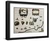 Maluku Island Old Map. Created By Willem Blaeu, Published In Amsterdam 1630-marzolino-Framed Art Print