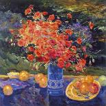 Monet's Garden-Malva-Giclee Print
