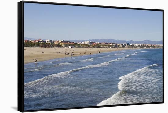 Malvarrosa Beach, Valencia, Spain, Europe-Michael Snell-Framed Stretched Canvas