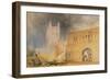 Malvern Abbey and Gate, Worcestershire, C.1830-J. M. W. Turner-Framed Giclee Print