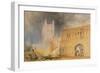 Malvern Abbey and Gate, Worcestershire, C.1830-J. M. W. Turner-Framed Giclee Print