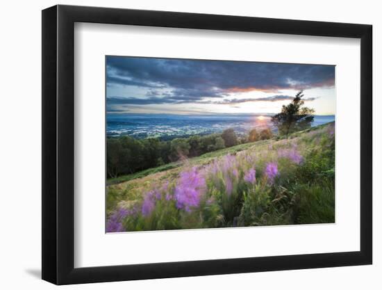 Malvern Hills at Sunset, Worcestershire, England, United Kingdom, Europe-Matthew-Framed Photographic Print