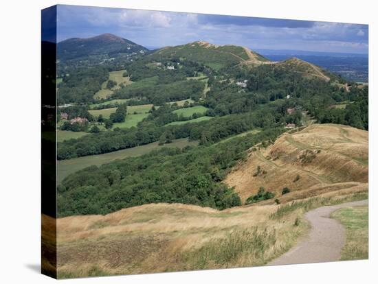 Malvern Hills, from British Camp, Hereford & Worcester, England, United Kingdom-Roy Rainford-Stretched Canvas