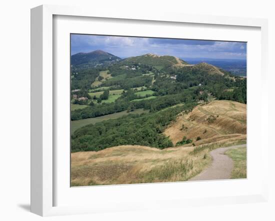 Malvern Hills, from British Camp, Hereford & Worcester, England, United Kingdom-Roy Rainford-Framed Photographic Print