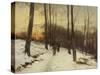 Malvern Woods (Oil)-David Bates-Stretched Canvas